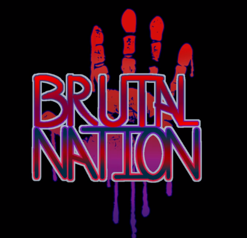 The logo for the Brutal Nation Podcast