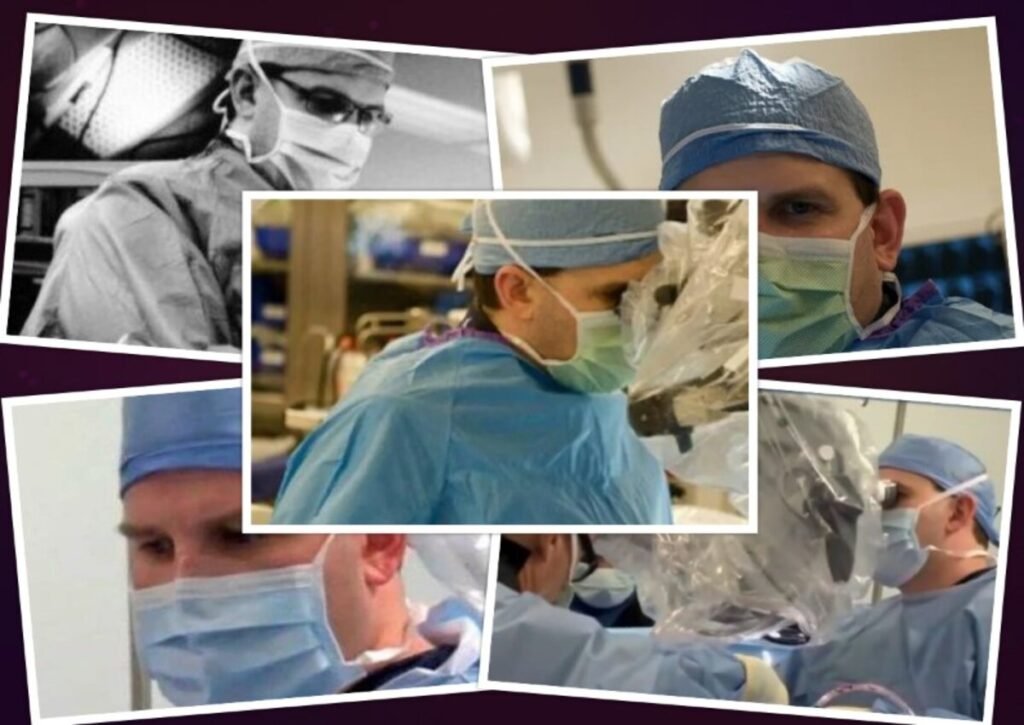 Various images of Christopher Duntsch in the operating room.