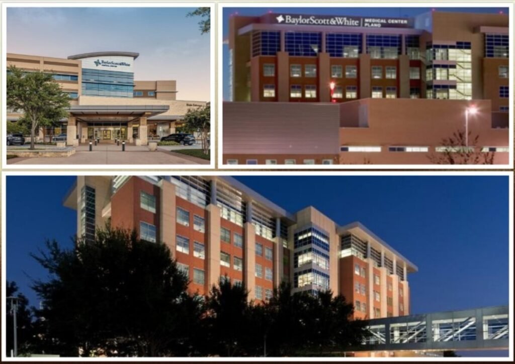 Images of Baylor Plano Medical Center (now called Baylor Scott & White Medical Center - Plano) in Plano, Texas