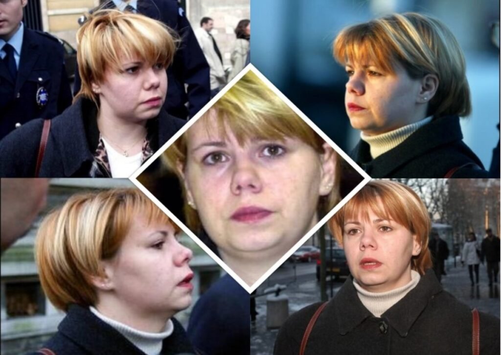 Various images of Christine Malevre when she was facing public accusations for being a murder.