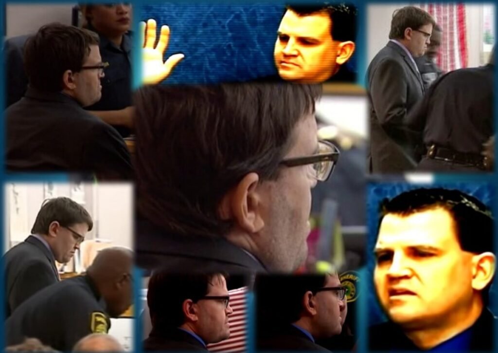 Various images of Christopher Duntsch in court